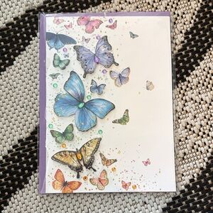 🆕Papyrus Bejeweled Butterfly Greeting Card
